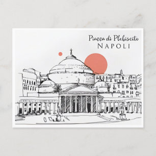 Neapel, Italien Vintage Reise Neapel italienisch e Postkarte