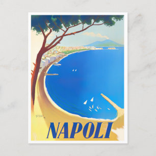 Neapel Italien Vintage-Reise Postkarte