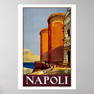Neapel Italien Vintage Reisen Poster