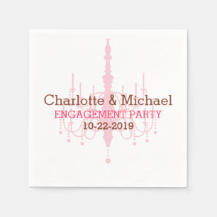 Neapel Kronleuchter-Engagement-Partei Serviette