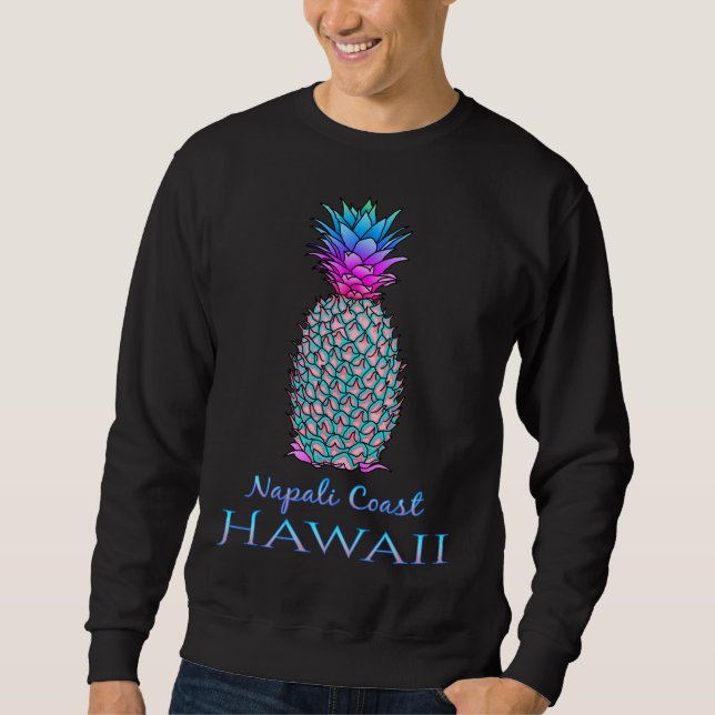 Neapel Küste Hawaii Sommerurlaub Ananas Sweatshirt (Vorderseite)