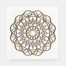 Neapel mit Spitzen wie Gold-Design Serviette