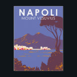 Neapel Monte Vesuvius Reisen Vintag Postkarte<br><div class="desc">Neapel und Vesuv im Stil der Vektorkunst. Der Vesuv ist ein somma-stratovulkanischer Ort am Golf von Neapel in Kampanien,  Italien.</div>