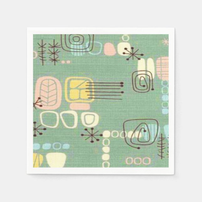 Neapel Napkins, ein modernes Grafikdesign aus dem  Serviette (Vorderseite)