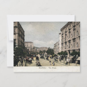 Neapel Napoli Italien Via Foria 1910er Jahre Vinta Postkarte
