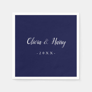 Neapel, Neapel, ein zeitgenössisches weißes Hochze Serviette