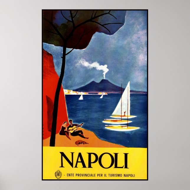 Neapel (Neapel) Reiseplakat Poster (Vorne)