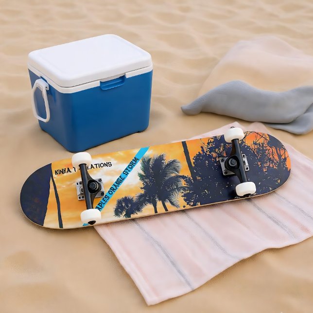 Neapel Orange Storm 7/8" Skateboard Deck (Von Creator hochgeladen)