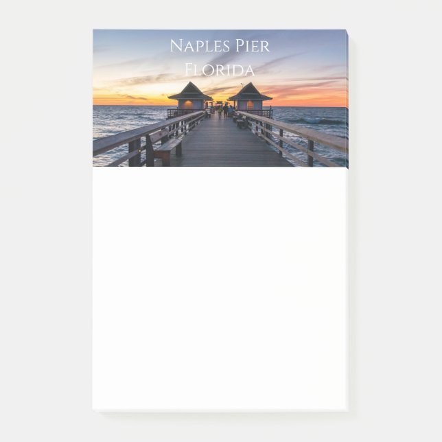 Neapel Pier in Florida Novelty Post-it Klebezettel (Vorderseite)