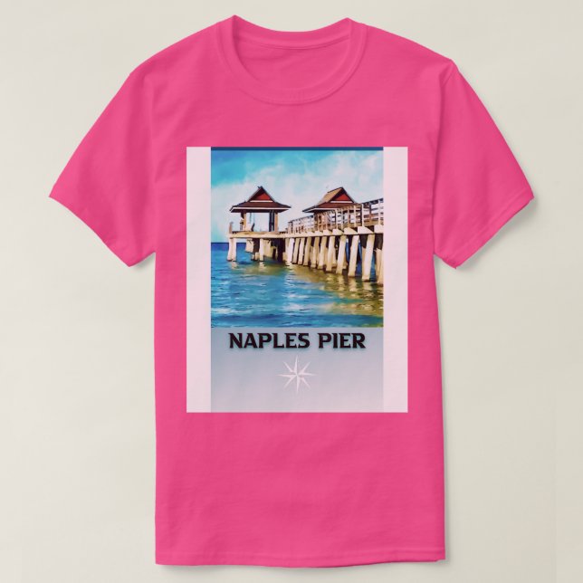 Neapel Pier Travel Florida T-Shirt (Design vorne)
