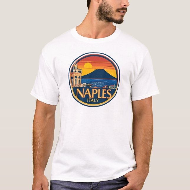 Neapel Skyline 1 T - Shirt (Vorderseite)