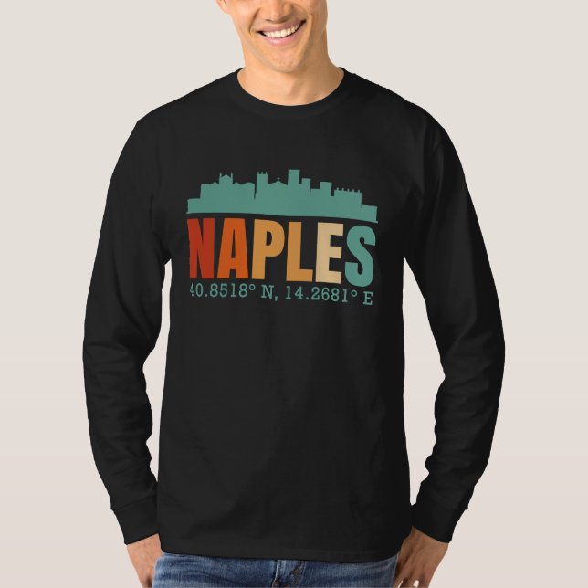 Neapel Skyline T-Shirt (Vorderseite)