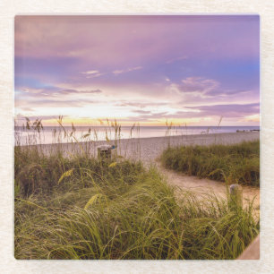 Neapel-Strand Florida Glasuntersetzer