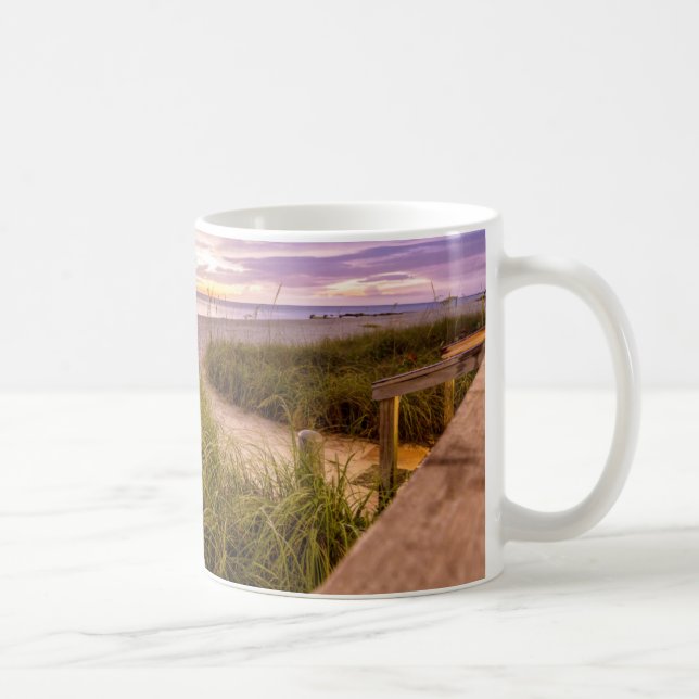Neapel-Strand-Ufer und ruhiger Ozean | Florida Kaffeetasse (Rechts)