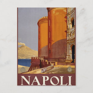 Neapel Vintag Neapel Italien Postkarte