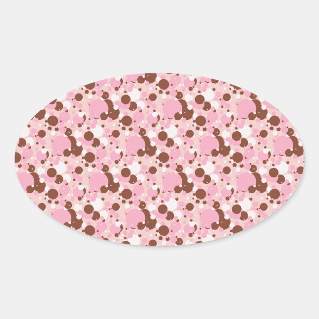 Neapolitan Dots 01-Lt Pink-OVAL STICKERS (Vorderseite)