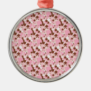 Neapolitan Dots 01-Lt Pink-PREM RUNDORNAMENT Ornament Aus Metall