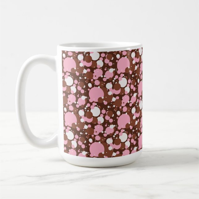 Neapolitan Dots 03 Brown M-15oz Tasse (Links)
