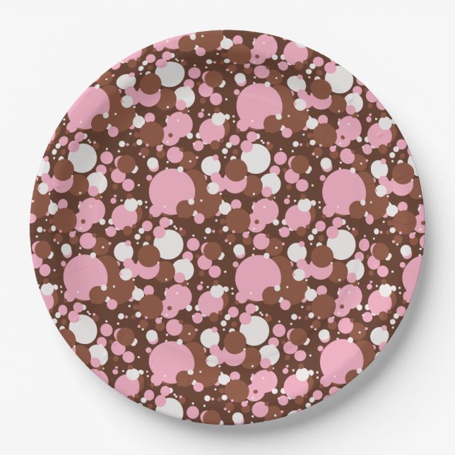 Neapolitan Dots 03-Brown M-PAPER PARTY TELLER (Vorderseite)