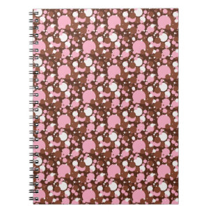 Neapolitan Dots 03 Brown M-SPIRAL NOTEBOOK Notizblock