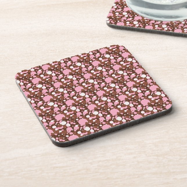 Neapolitan Dots 03-Brown Med. Untersetzer (Linke Seite)
