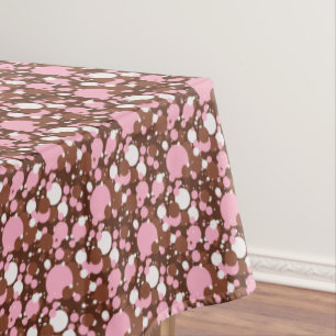Neapolitan Dots 3-braun m-52x70 BAUMWOLLE Tischdecke