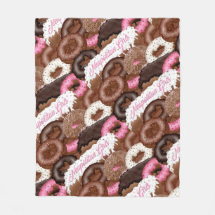 Neapolitan-Girls-Donuts Fleecedecke