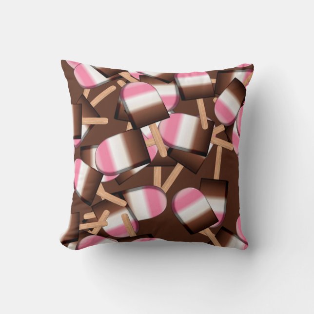 Neapolitan Ice Cream Bars 02-q Throw Kissen (Vorderseite)