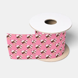 Neapolitan Ice Cream Bars 1-3 in Satin Ribbon Spoo Satinband
