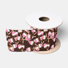 Neapolitan Ice Cream Bars 2-3 in Satin Ribbon Satinband