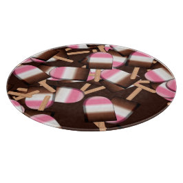 Neapolitan Ice Cream Bars 2-RUNDSCHNEIBEN Schneidebrett