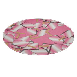Neapolitan Ice Cream Bars-Straw-Van Cutting Board Schneidebrett