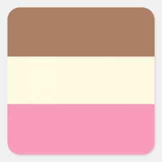 Neapolitan Ice Cream Quadratischer Aufkleber