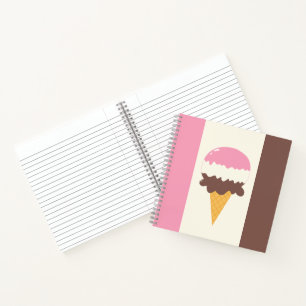Neapolitan Ice Creme Cone Notizbuch