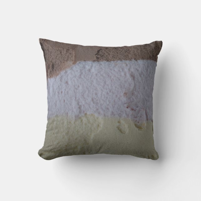 Neapolitan Ice Creme Pillow - Vanilla Reverse Kissen (Vorderseite)