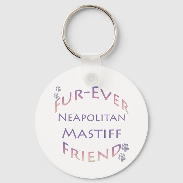 Neapolitan Mastiff Furever Schlüsselanhänger (Vorderseite)