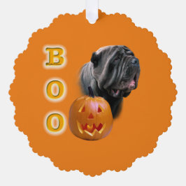 Neapolitan Mastiff Halloween BOO Ornament Karte