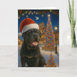 Neapolitan Mastiff Holiday Card Feiertagskarte