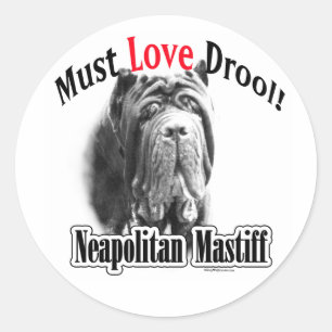 Neapolitan Mastiff Liebe Drool Sticker