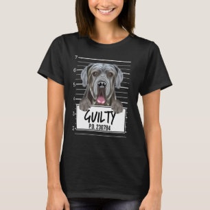 Neapolitan Mastiff Mugshot Guilty Dog T-Shirt