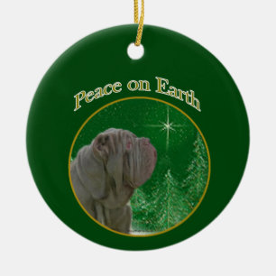 Neapolitan Mastiff Peace Keramik Ornament