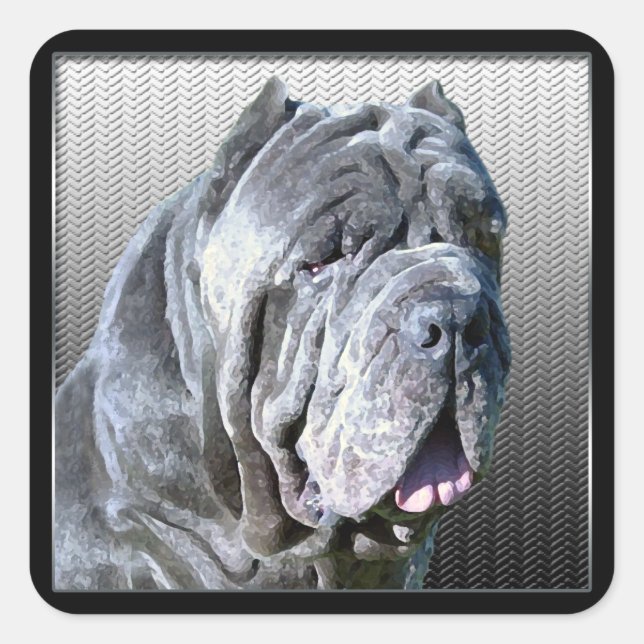 Neapolitan Mastiff Sticker (Vorderseite)
