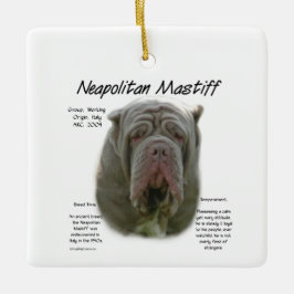Neapolitan Mastiff (Tawny) Historisches Design Keramikornament