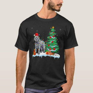 Neapolitan Mastiff Tragen Weihnachtsmannmütze Xmas T-Shirt