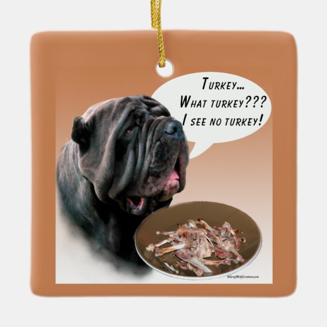Neapolitan Mastiff Türkei Keramikornament (Vorderseite)