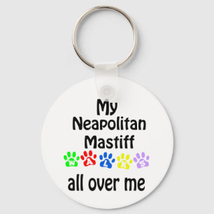 Neapolitan Mastiff Walks Design Schlüsselanhänger