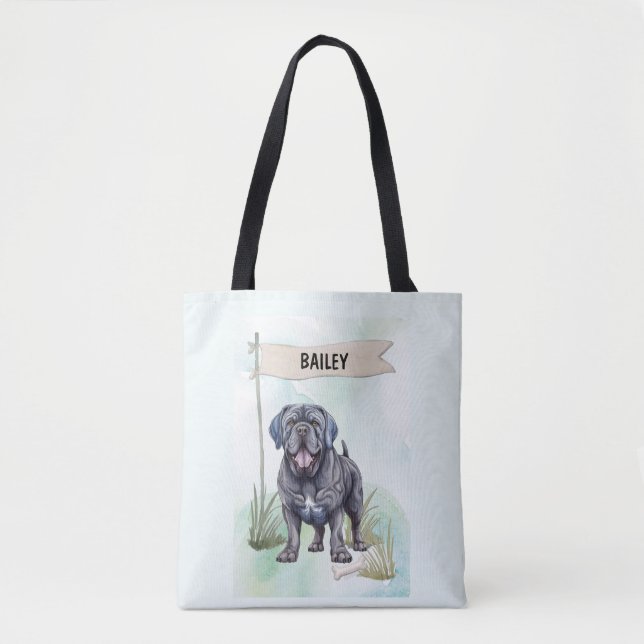 Neapolitan Mastiff Watercolor Personalized Dog (Vorderseite)