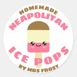 Neapolitaneis-Pop Runder Aufkleber