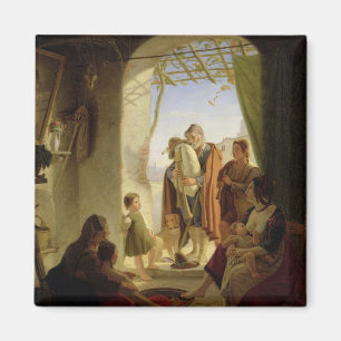 Neapolitaner Dudelsack-Spieler in Rom, 1833 Magnet