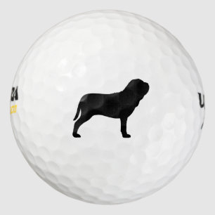 Neapolitaner-Mastiff-Silhouette Golfball